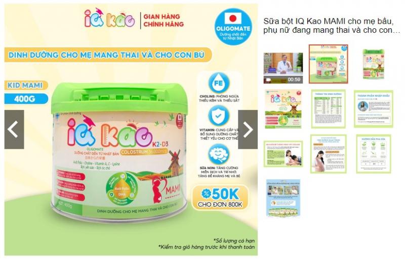 Sữa bột IQ Kao MAMI