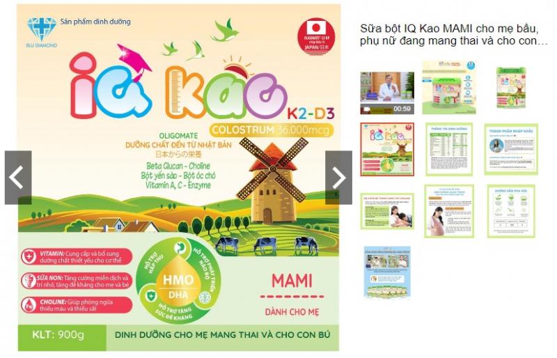 Sữa bột IQ Kao MAMI