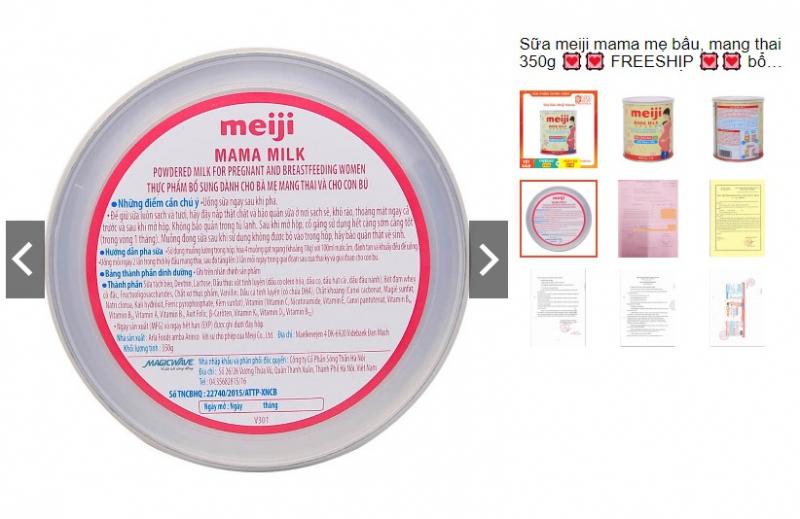 Sữa bột Meiji Mama