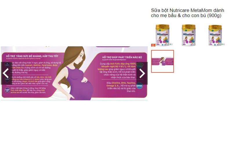 Sữa bột Nutricare MetaMom