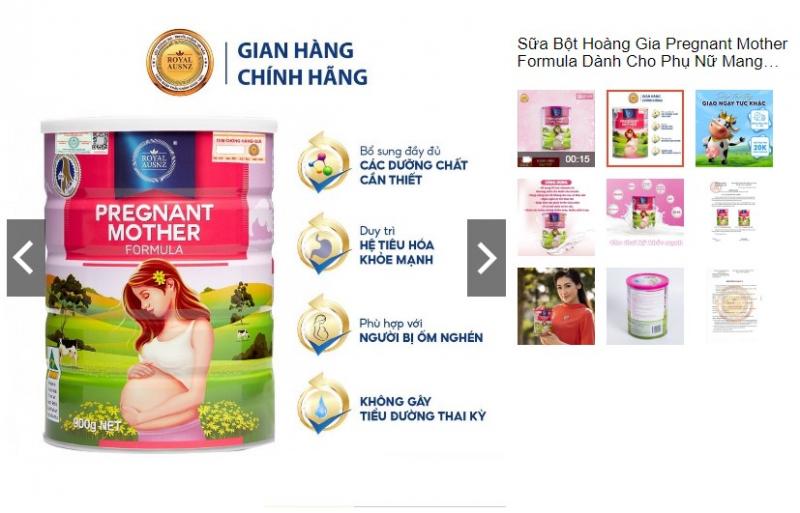 Sữa bột Pregnant Mother Formula  Royal AUSNZ