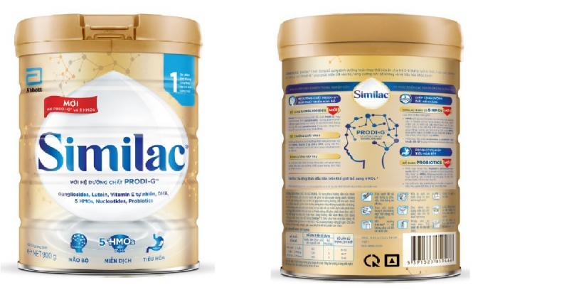 Sữa bột Similac 1 900g/lon Dinh Dưỡng 5G