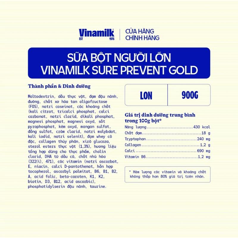 Sữa bột Sure Prevent Gold