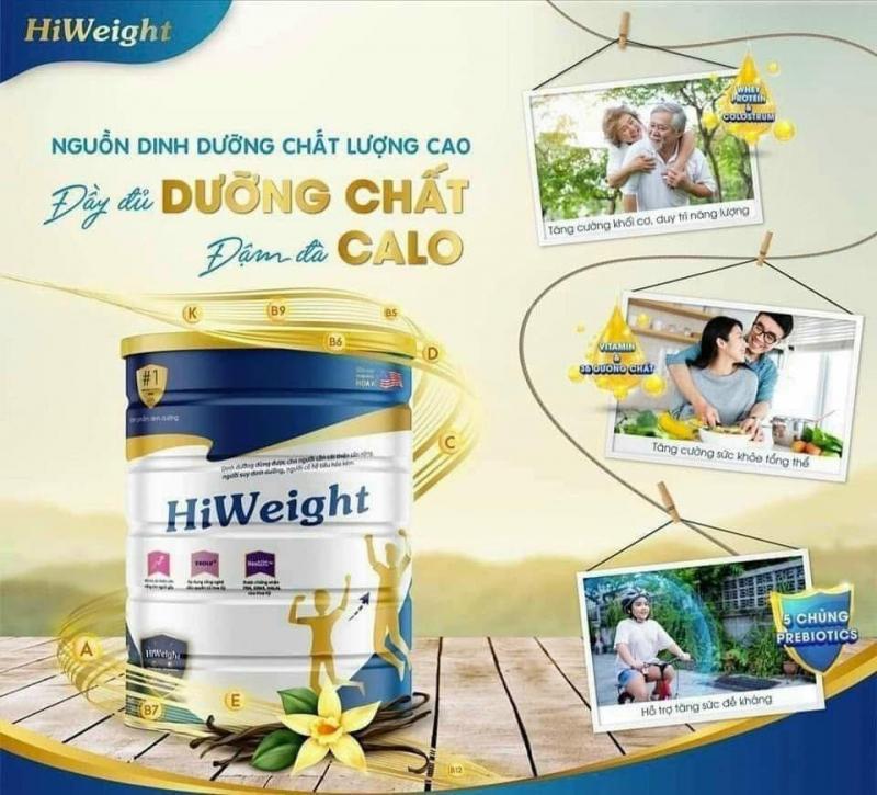 Sữa bột tăng cân của Mỹ Hiweight