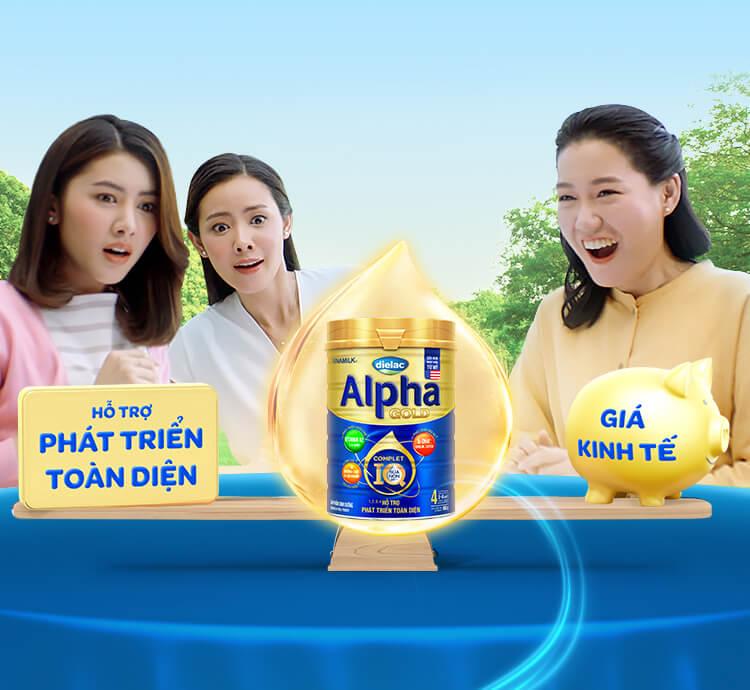 Sữa bột Vinamilk Dielac Alpha Gold