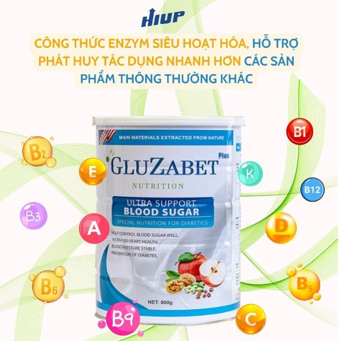 Sữa cho người tiểu đường Gluzabet Ultra Support Blood Sugar