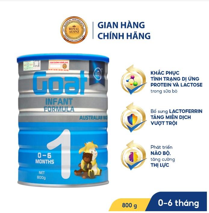 Sữa cho trẻ sơ sinh Royal AUSNZ Goat Infant Fomula 1