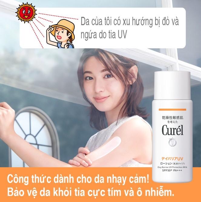 Sữa chống nắng Curel UV Protection Milk SPF 50+ PA+++