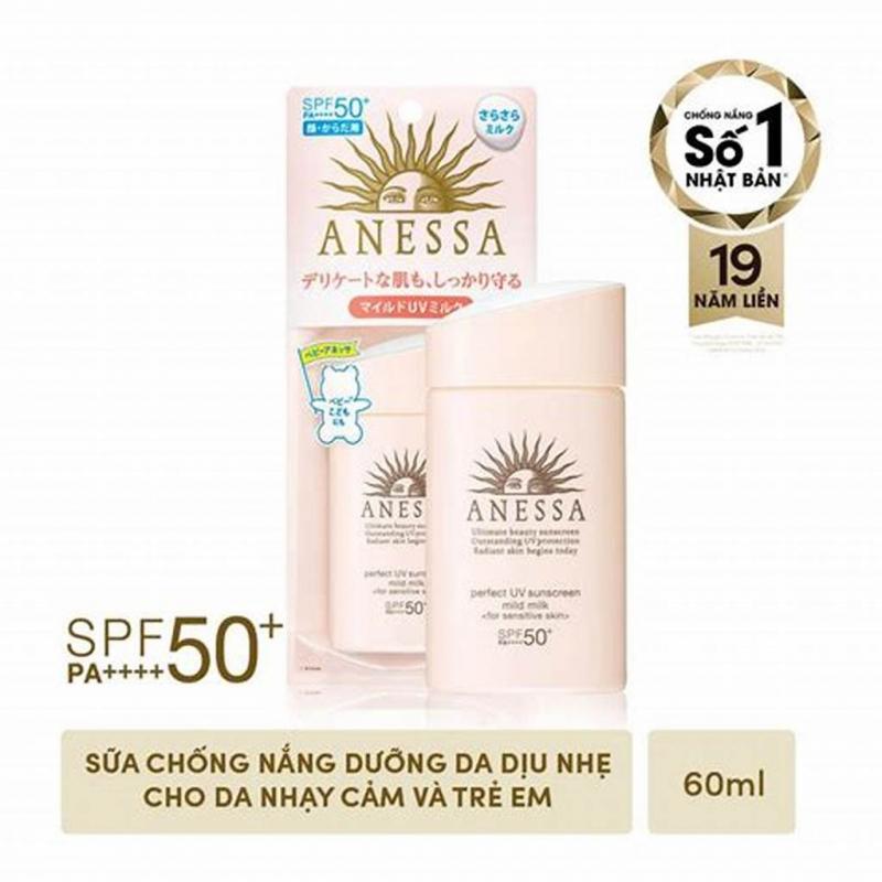 Sữa chống nắng dịu nhẹ cho da nhạy cảm Anessa Perfect UV Sunscreen Mild Milk