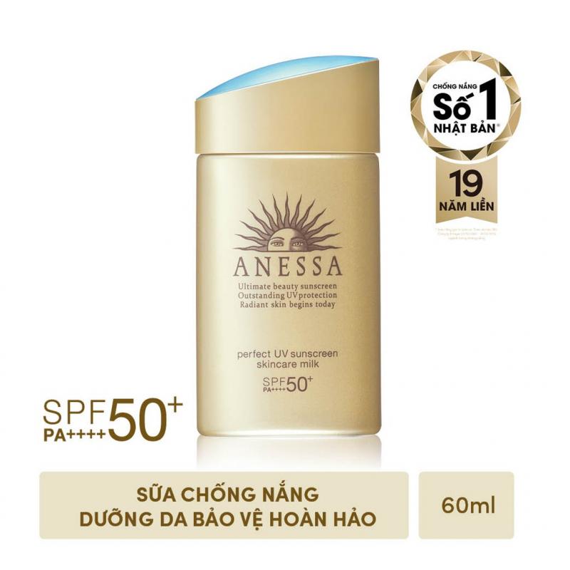 Sữa chống nắng dưỡng da bảo vệ hoàn hảo Anessa Perfect UV Sunscreen Skincare Milk