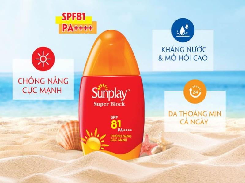 Sữa chống nắng Sunplay cực mạnh Sunplay Super Block SPF 81, PA++++