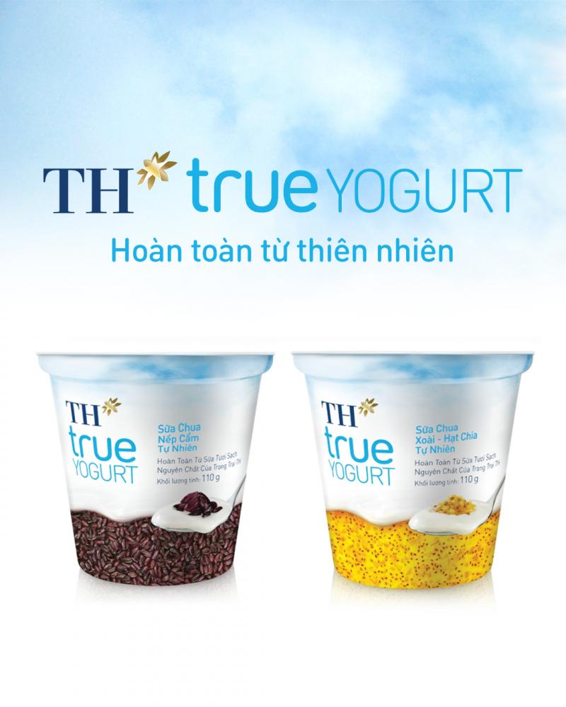 Sữa chua nếp cẩm TH True Yogurt