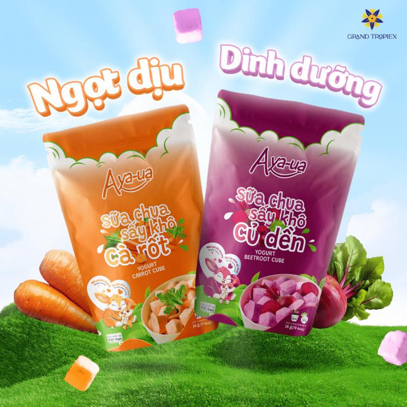 Sữa Chua Sấy Khô Aya-ua Vị Trái Cây Rau Củ