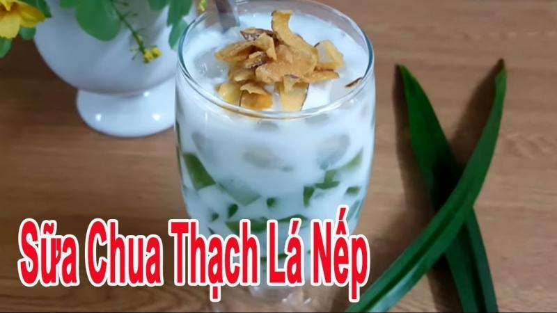 Sữa chua thạch lá nếp trân châu - Quán sinh tố Huyền Vi