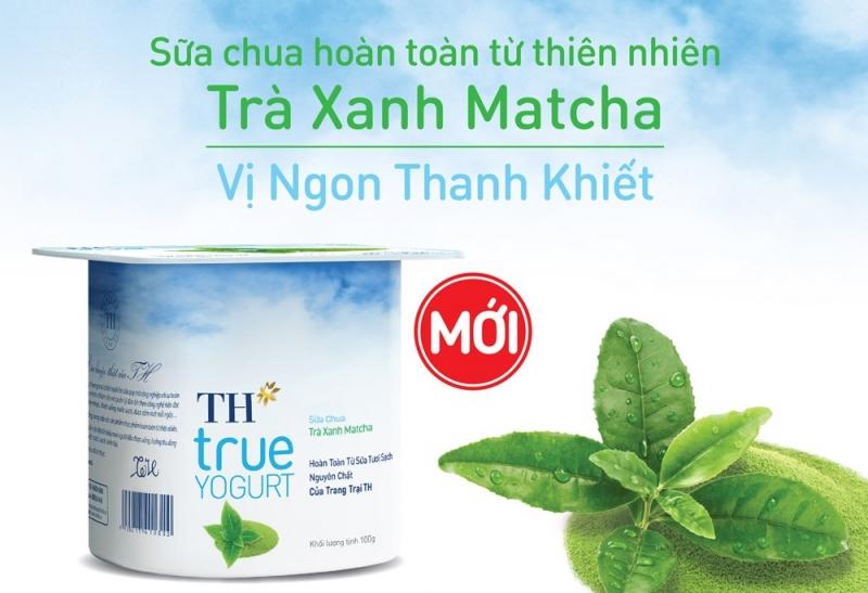 Sữa chua trà xanh matcha tự nhiên TH true yogurt