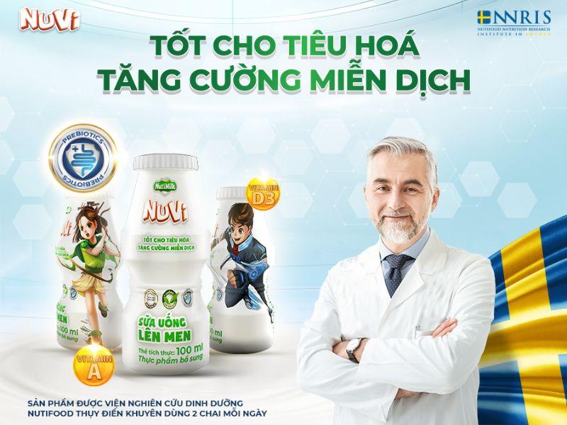 Sữa chua uống men sống Nuvi