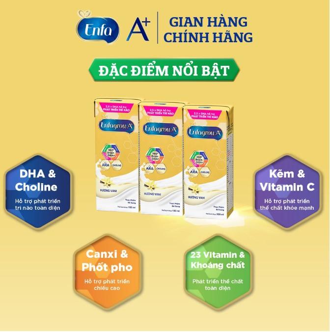 Sữa công thức pha sẵn EnfaGrow A+