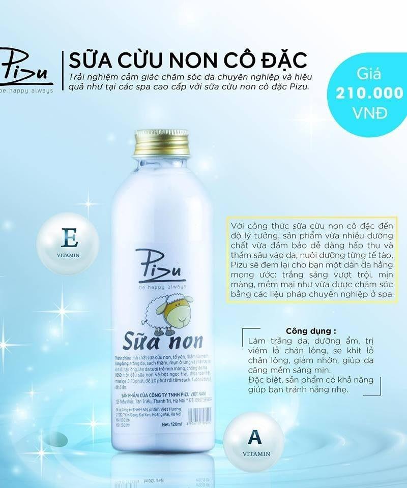 Sữa cừu non cô đặc Pizu