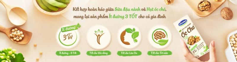 Thùng 48 hộp sữa đậu nành hạt óc chó Vinamilk