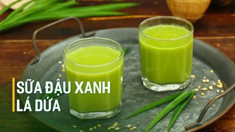 Sữa đậu xanh lá nếp cốt dừa