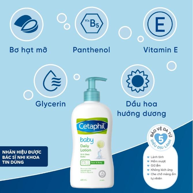 Sữa dưỡng ẩm Cetaphil Baby Daily Lotion