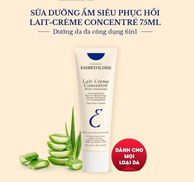 Sữa dưỡng ẩm siêu phục hồi Embryolisse Lait Creme Concentre 30ml