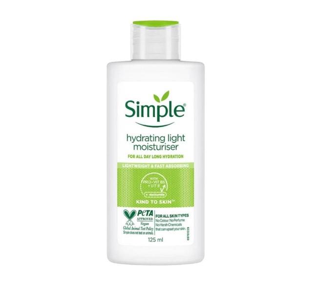 Sữa dưỡng da Simple cho da nhạy cảm Kind To Skin Hydrating Light Moisturiser