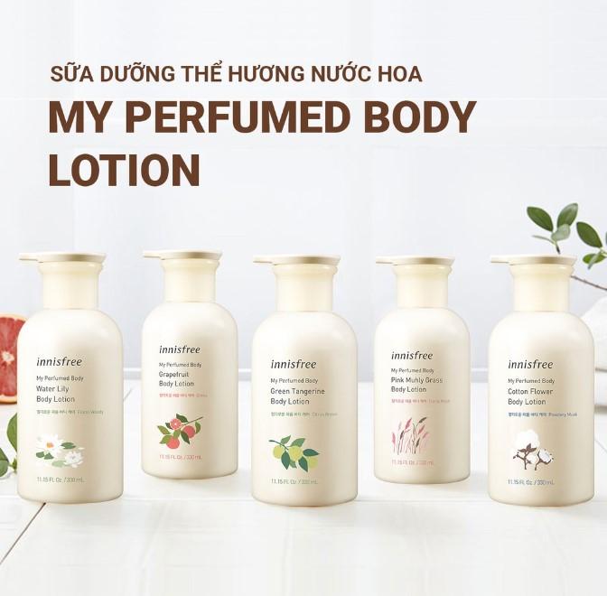 Sữa dưỡng thể hương nước hoa Innisfree My Perfumed Body Lotion