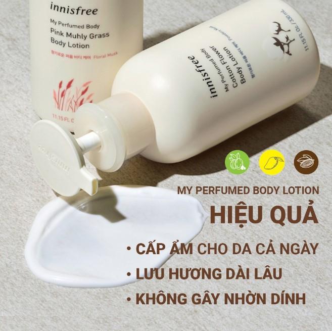 Sữa dưỡng thể hương nước hoa Innisfree My Perfumed Body Lotion