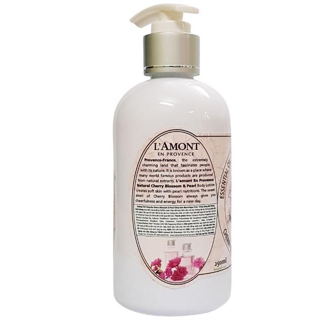 Sữa dưỡng thể L'amont En Provence Cherry Blossom & Pearl Whitening Body Lotion