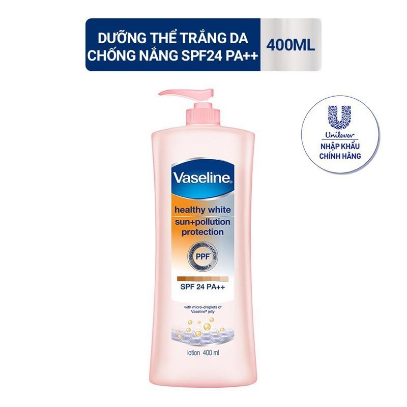 Sữa dưỡng thể trắng da chống nắng Vaseline Healthy White Sun+Pollution Protection
