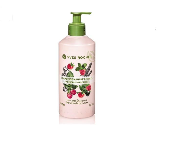 Sữa dưỡng thể Yves Rocher Raspberry Pepermint Energizing Body Lotion