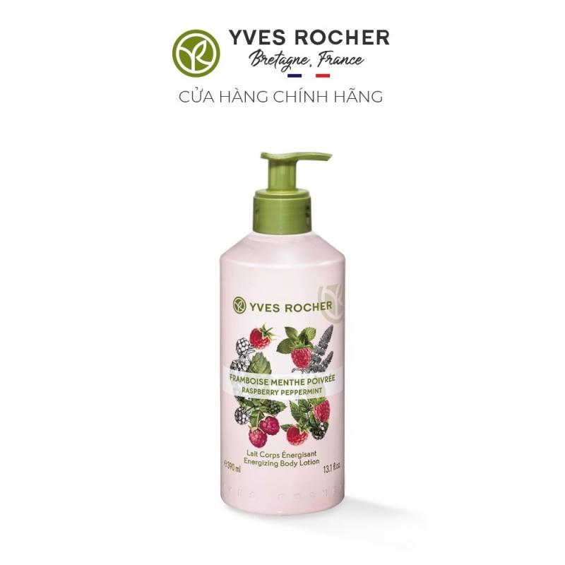 Sữa Dưỡng Thể Yves Rocher Raspberry Pepermint Energizing Body Lotion 390ml