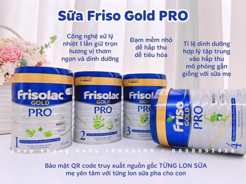 Sữa Friso Gold Pro