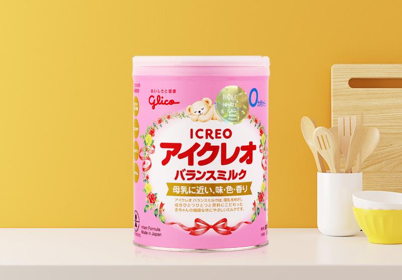 Sữa Glico Icreo số 0 lon 800g Nhật Bản