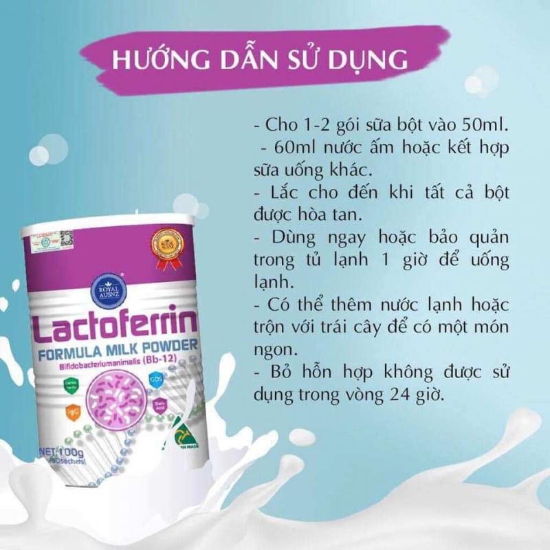 Sữa Hoàng Gia Úc Lactoferrin Hồng