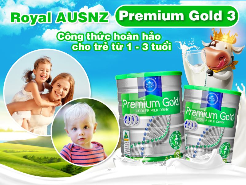 Sữa hoàng gia Úc Premium Gold số 3 Royal Ausnz