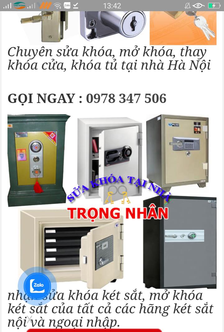 Sửa khóa Trọng Nhân