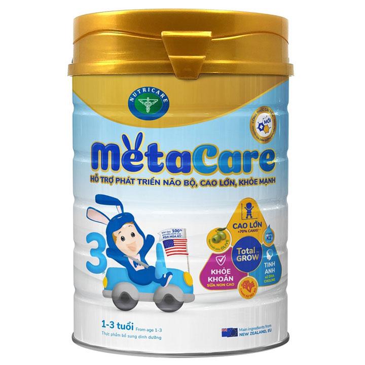 Sữa Meta Care 3 Olive Hộp 900g, Cho Trẻ 1-3 Tuổi
