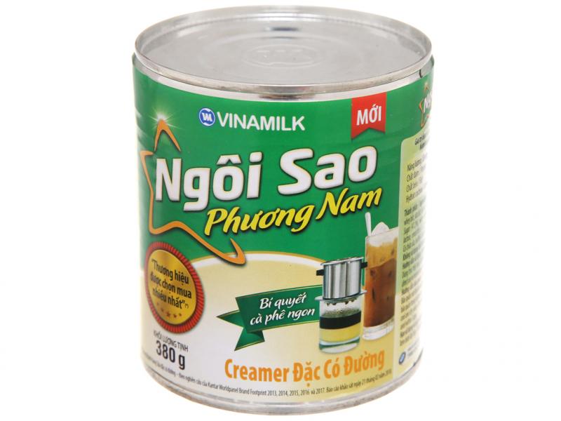 Sữa đặc có đường Ngôi Sao Phương Nam với thành phần chất béo từ dầu thực vật, không chứa Cholesterol rất thích hợp cho mọi lứa tuổi và đặc biệt tốt cho người ăn kiêng