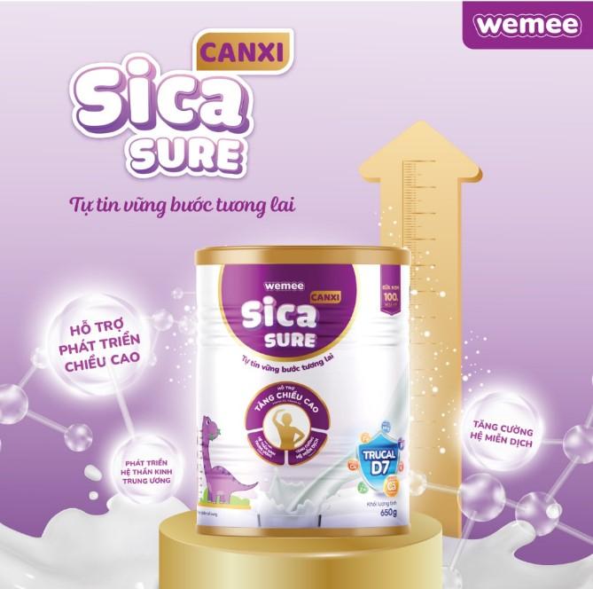 Sữa non tăng chiều cao Sica Sure Canxi