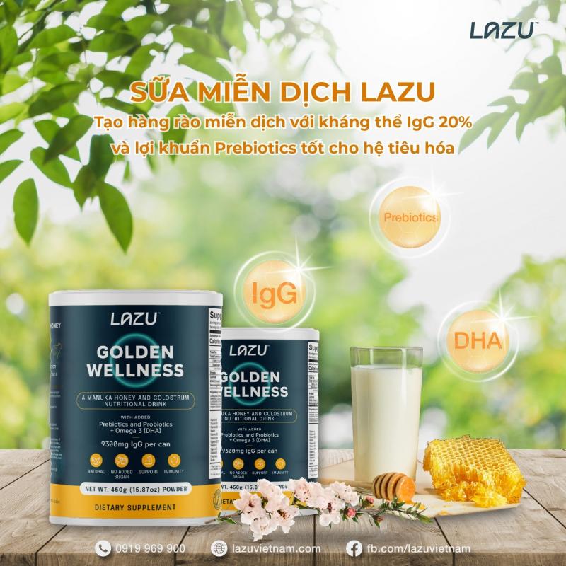 Sữa non tăng đề kháng Lazu Golden Wellness