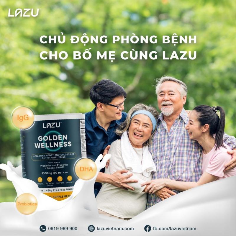 Sữa non tăng đề kháng Lazu Golden Wellness