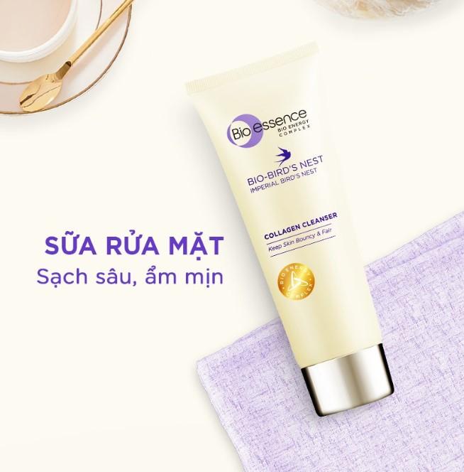 Sữa rửa mặt Bio-essence Bio-Bird's Nest Collagen Cleanser