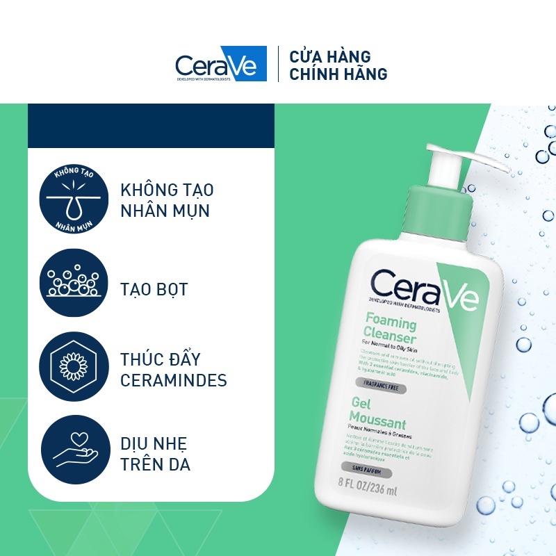 Sữa rửa mặt Cerave Foaming Facial Cleanser