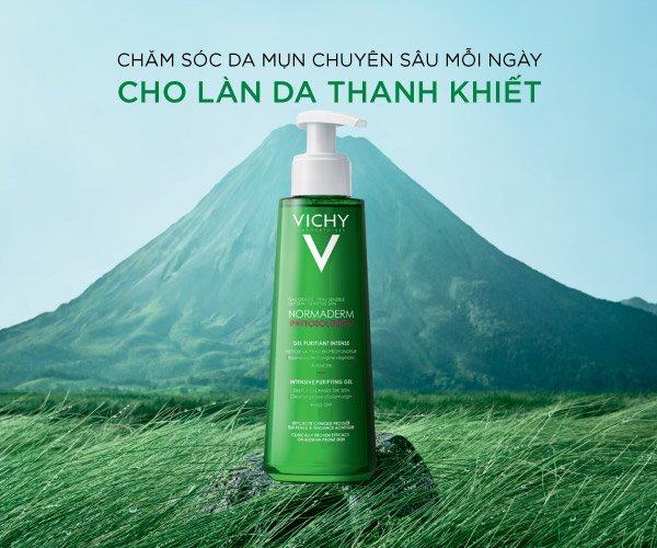 Sữa rửa mặt cho da dầu mụn Vichy Normaderm