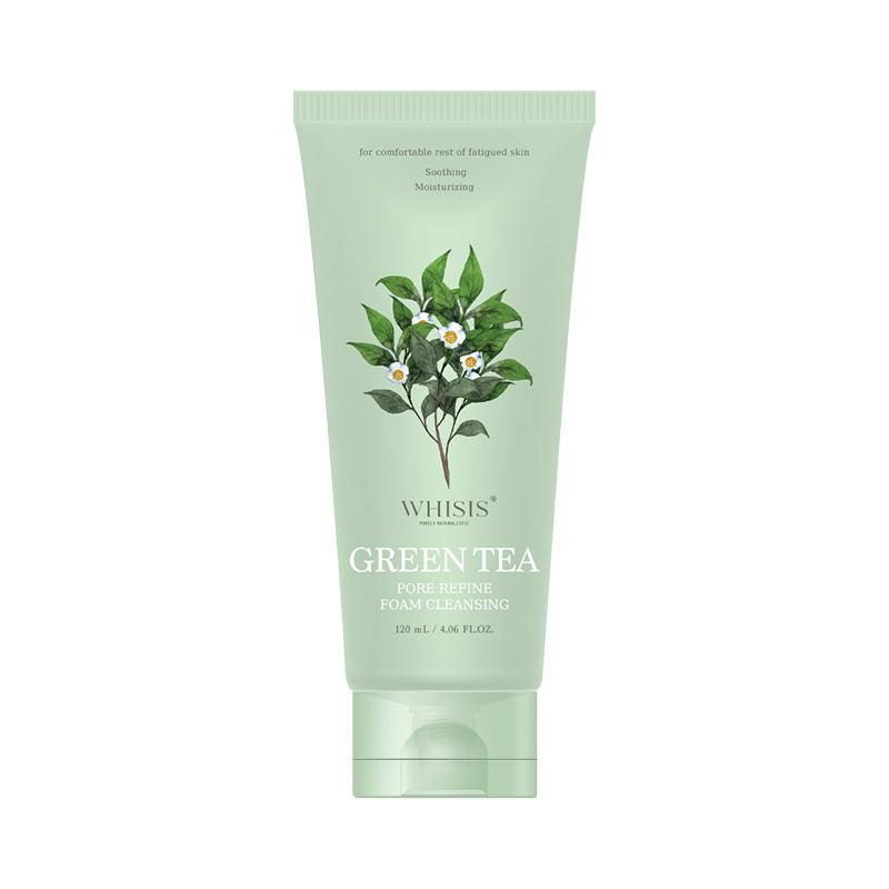 Sữa rửa mặt cho da dầu trà xanh Hàn Quốc WHISIS Green Tea Pore Refine Foam Cleansing