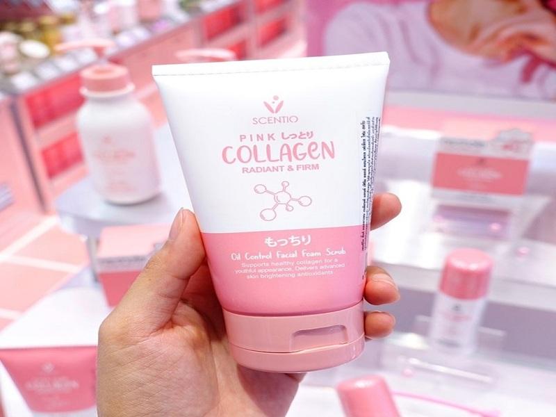 Sữa rửa mặt cho kiểm soát nhờn Beauty Buffet Scentio Pink Collagen