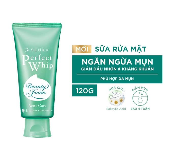 Sữa rửa mặt dành cho da mụn Senka Perfect Whip Acne Care