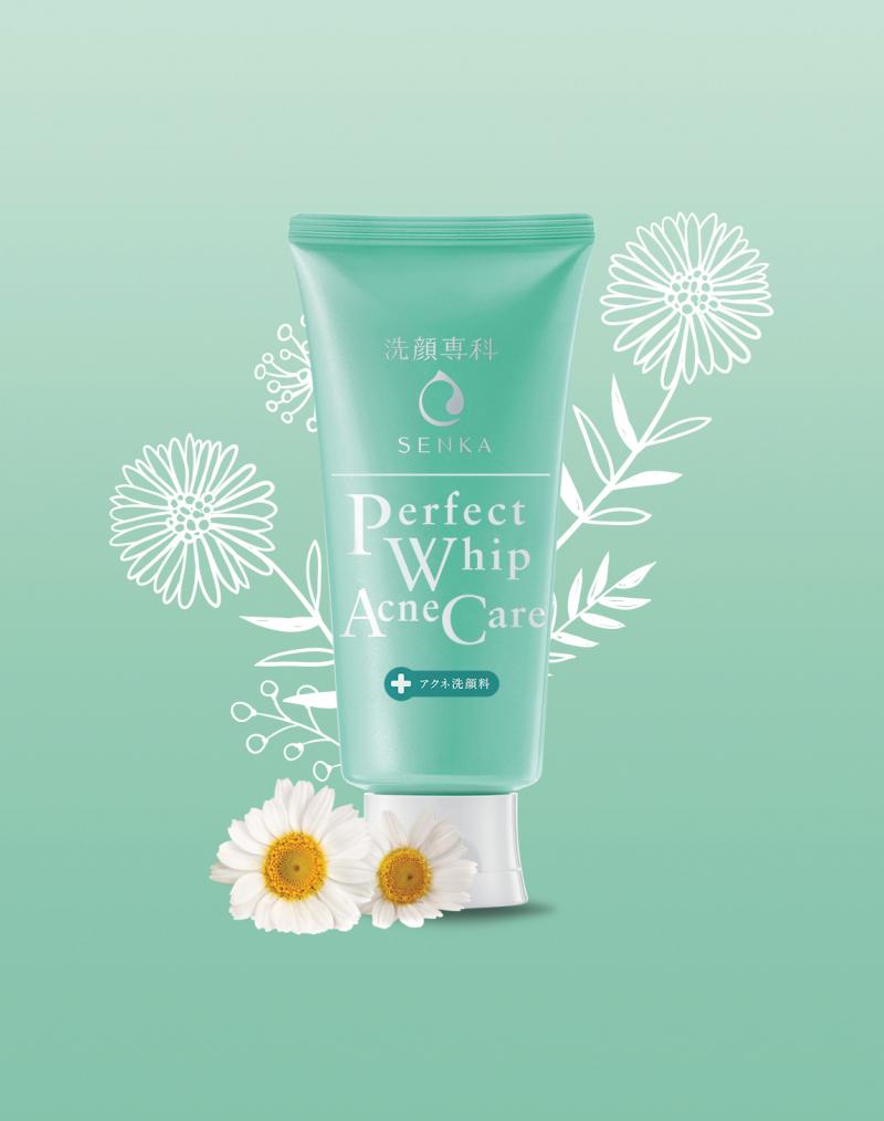 Sữa rửa mặt dành cho da mụn Senka perfect whip acne care